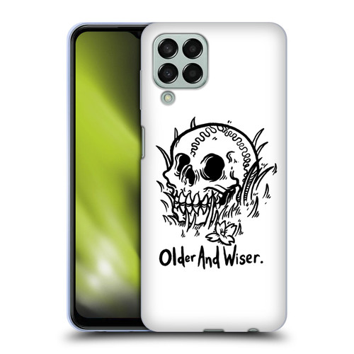 Matt Bailey Skull Older And Wiser Soft Gel Case for Samsung Galaxy M33 (2022)