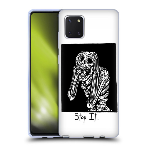 Matt Bailey Skull Stop It Soft Gel Case for Samsung Galaxy Note10 Lite