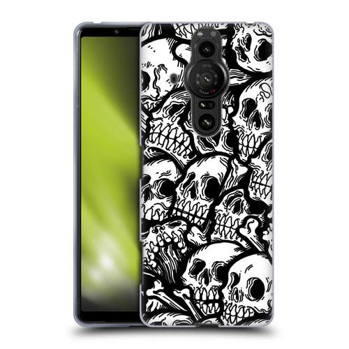 Matt Bailey Skull All Over Soft Gel Case for Sony Xperia Pro-I