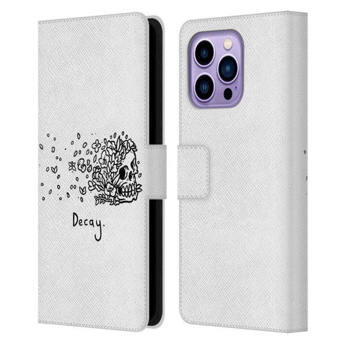 Matt Bailey Skull Decay Leather Book Wallet Case Cover For Apple iPhone 14 Pro Max