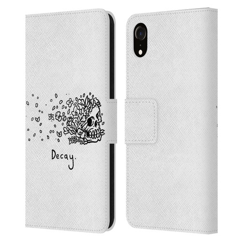 Matt Bailey Skull Decay Leather Book Wallet Case Cover For Apple iPhone XR