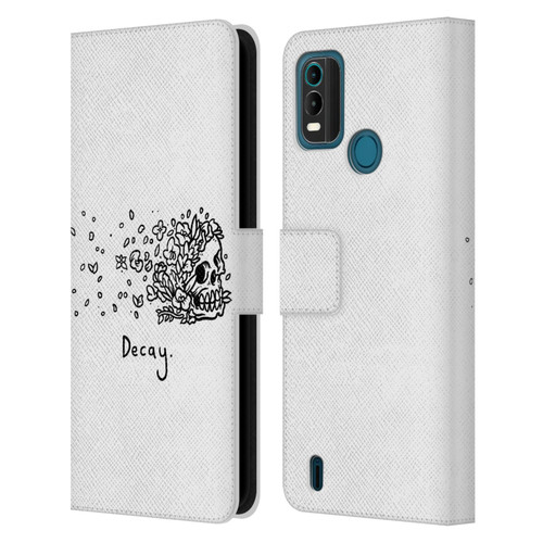 Matt Bailey Skull Decay Leather Book Wallet Case Cover For Nokia G11 Plus