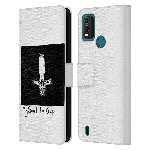 Matt Bailey Skull My Soul To Keep Leather Book Wallet Case Cover For Nokia G11 Plus