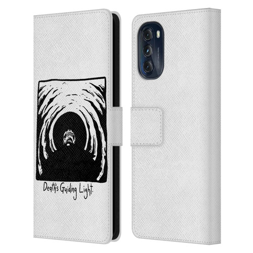 Matt Bailey Skull Deaths Guiding Light Leather Book Wallet Case Cover For Motorola Moto G (2022)