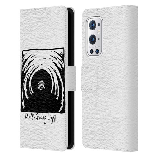 Matt Bailey Skull Deaths Guiding Light Leather Book Wallet Case Cover For OnePlus 9 Pro
