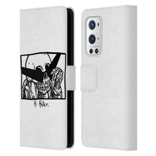 Matt Bailey Skull Hi Hater Leather Book Wallet Case Cover For OnePlus 9 Pro