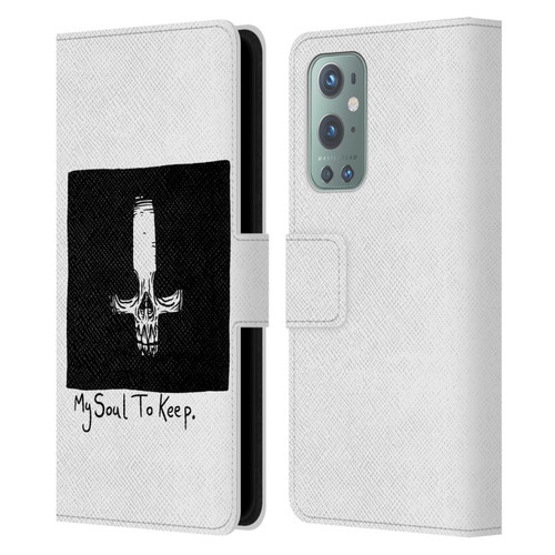 Matt Bailey Skull My Soul To Keep Leather Book Wallet Case Cover For OnePlus 9