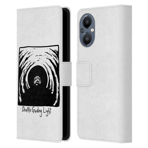 Matt Bailey Skull Deaths Guiding Light Leather Book Wallet Case Cover For OnePlus Nord N20 5G