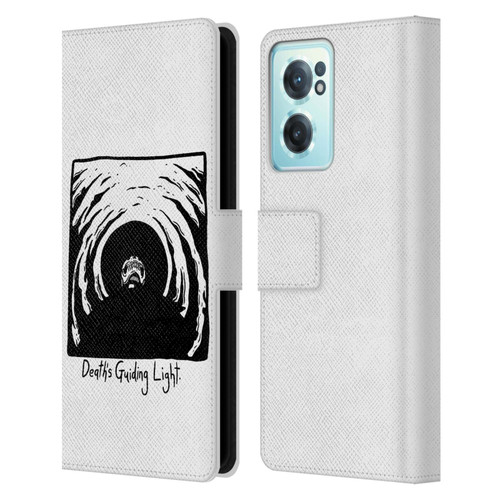 Matt Bailey Skull Deaths Guiding Light Leather Book Wallet Case Cover For OnePlus Nord CE 2 5G