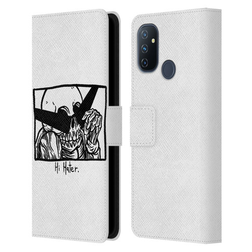 Matt Bailey Skull Hi Hater Leather Book Wallet Case Cover For OnePlus Nord N100