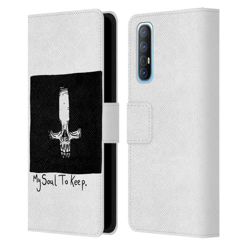 Matt Bailey Skull My Soul To Keep Leather Book Wallet Case Cover For OPPO Find X2 Neo 5G