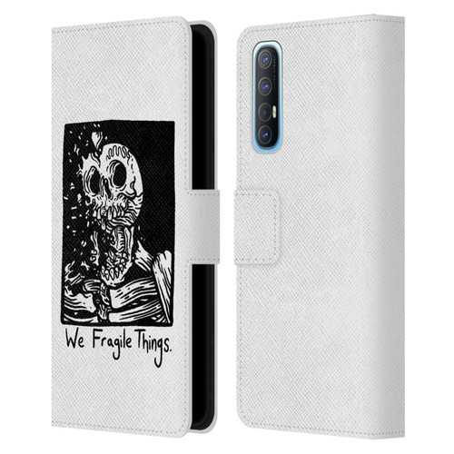 Matt Bailey Skull We Fragile Things Leather Book Wallet Case Cover For OPPO Find X2 Neo 5G