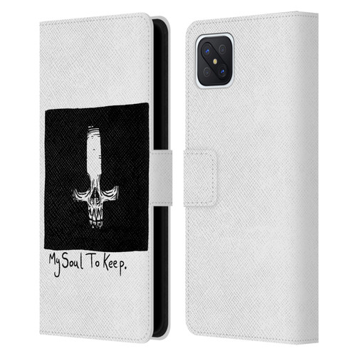 Matt Bailey Skull My Soul To Keep Leather Book Wallet Case Cover For OPPO Reno4 Z 5G