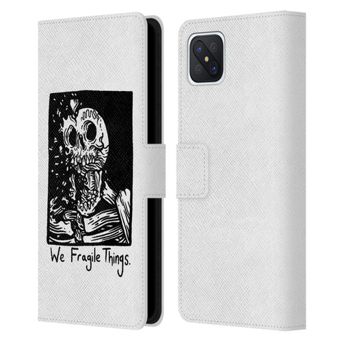 Matt Bailey Skull We Fragile Things Leather Book Wallet Case Cover For OPPO Reno4 Z 5G