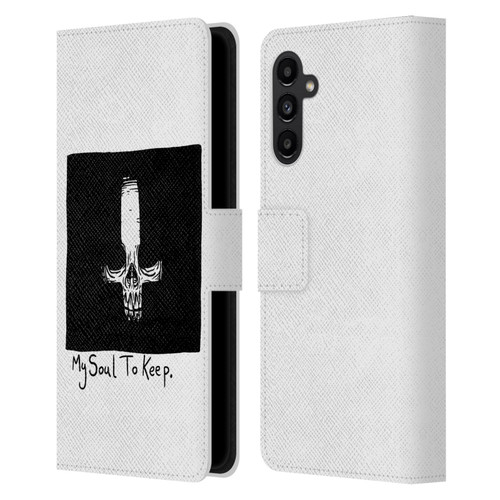 Matt Bailey Skull My Soul To Keep Leather Book Wallet Case Cover For Samsung Galaxy A13 5G (2021)