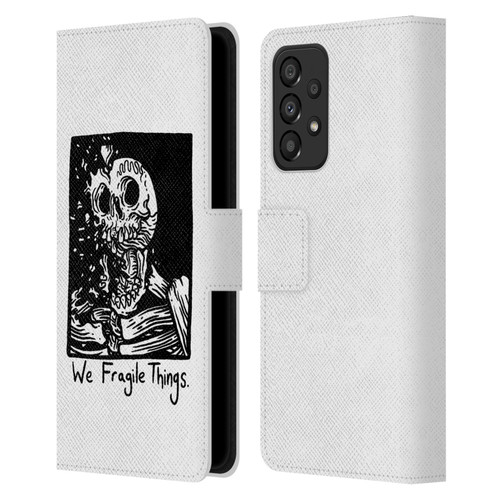 Matt Bailey Skull We Fragile Things Leather Book Wallet Case Cover For Samsung Galaxy A33 5G (2022)
