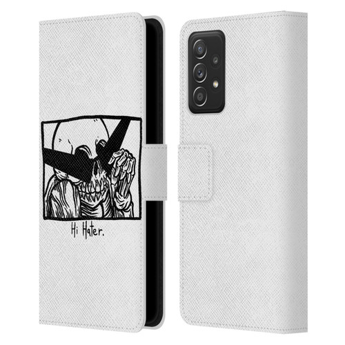 Matt Bailey Skull Hi Hater Leather Book Wallet Case Cover For Samsung Galaxy A53 5G (2022)