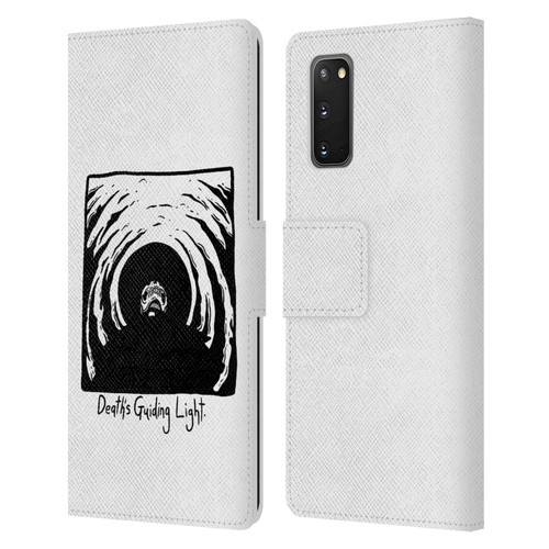 Matt Bailey Skull Deaths Guiding Light Leather Book Wallet Case Cover For Samsung Galaxy S20 / S20 5G