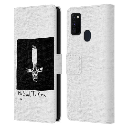 Matt Bailey Skull My Soul To Keep Leather Book Wallet Case Cover For Samsung Galaxy M30s (2019)/M21 (2020)