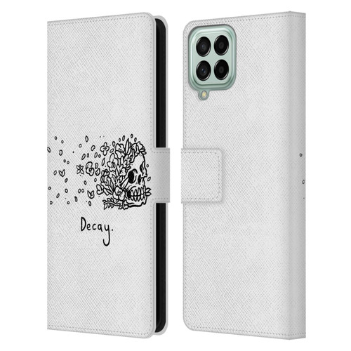 Matt Bailey Skull Decay Leather Book Wallet Case Cover For Samsung Galaxy M53 (2022)