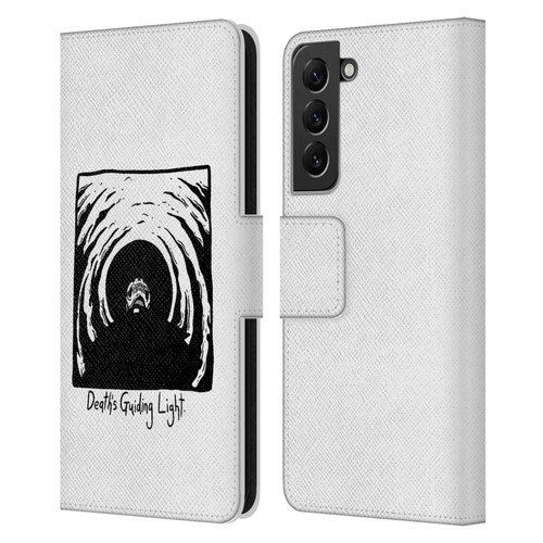 Matt Bailey Skull Deaths Guiding Light Leather Book Wallet Case Cover For Samsung Galaxy S22+ 5G