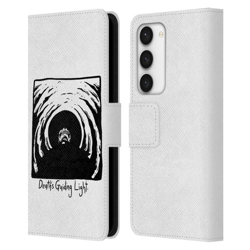 Matt Bailey Skull Deaths Guiding Light Leather Book Wallet Case Cover For Samsung Galaxy S23 5G