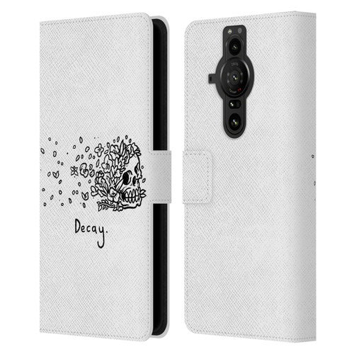 Matt Bailey Skull Decay Leather Book Wallet Case Cover For Sony Xperia Pro-I