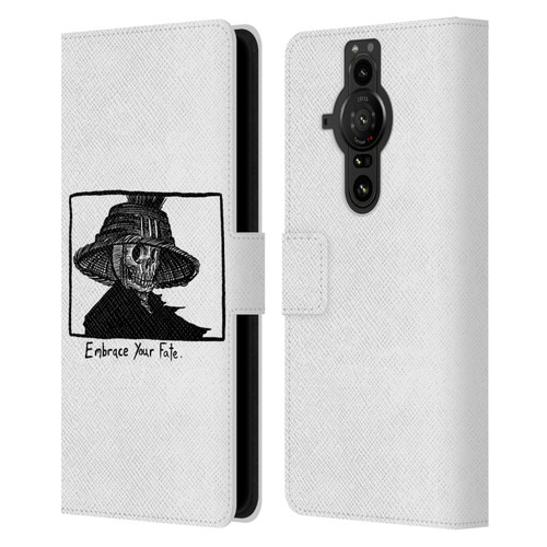 Matt Bailey Skull Embrace Your Fate Leather Book Wallet Case Cover For Sony Xperia Pro-I