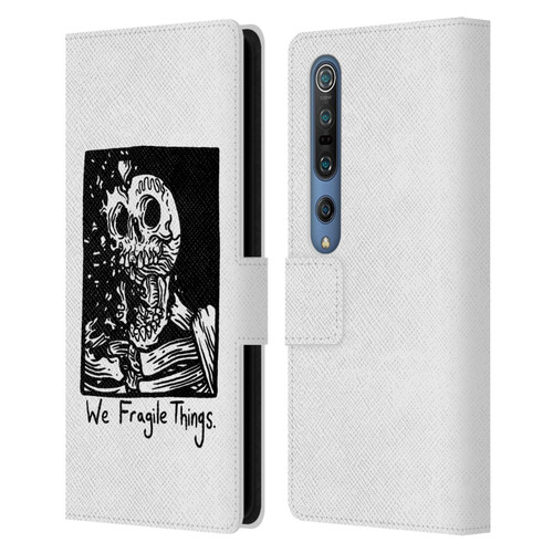 Matt Bailey Skull We Fragile Things Leather Book Wallet Case Cover For Xiaomi Mi 10 5G / Mi 10 Pro 5G