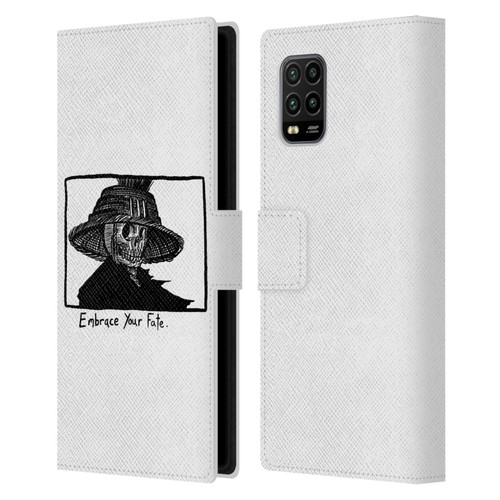 Matt Bailey Skull Embrace Your Fate Leather Book Wallet Case Cover For Xiaomi Mi 10 Lite 5G