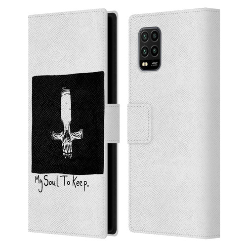 Matt Bailey Skull My Soul To Keep Leather Book Wallet Case Cover For Xiaomi Mi 10 Lite 5G