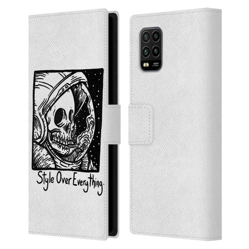 Matt Bailey Skull Style Over Everything Leather Book Wallet Case Cover For Xiaomi Mi 10 Lite 5G