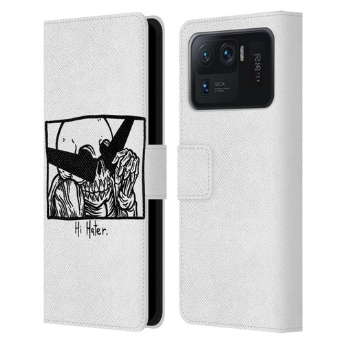 Matt Bailey Skull Hi Hater Leather Book Wallet Case Cover For Xiaomi Mi 11 Ultra