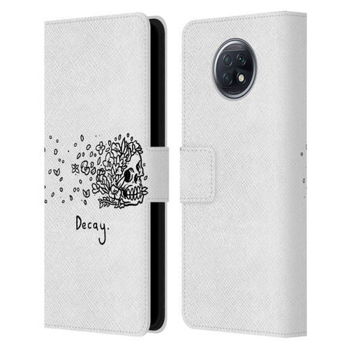 Matt Bailey Skull Decay Leather Book Wallet Case Cover For Xiaomi Redmi Note 9T 5G