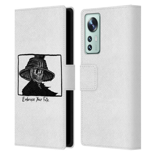 Matt Bailey Skull Embrace Your Fate Leather Book Wallet Case Cover For Xiaomi 12