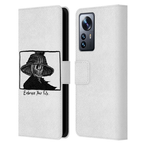 Matt Bailey Skull Embrace Your Fate Leather Book Wallet Case Cover For Xiaomi 12 Pro