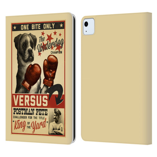 Lantern Press Dog Collection Versus Leather Book Wallet Case Cover For Apple iPad Air 2020 / 2022