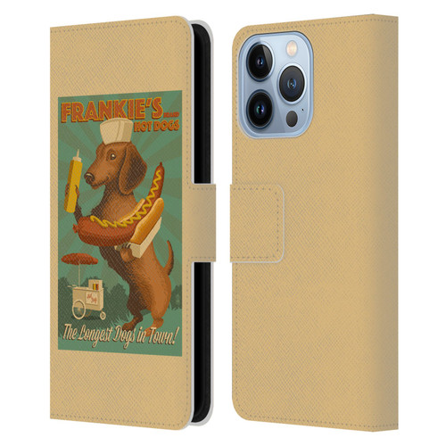 Lantern Press Dog Collection Frankie's Leather Book Wallet Case Cover For Apple iPhone 13 Pro