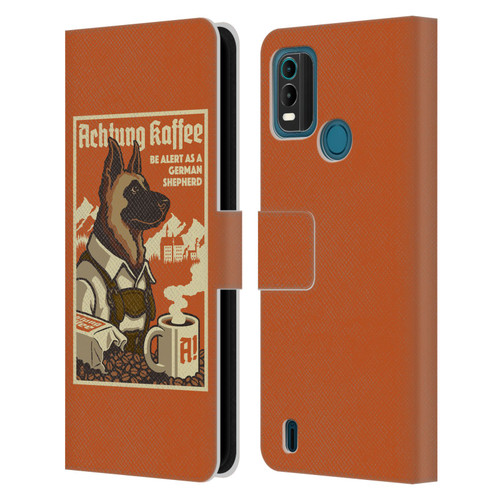 Lantern Press Dog Collection German Sheperd Leather Book Wallet Case Cover For Nokia G11 Plus