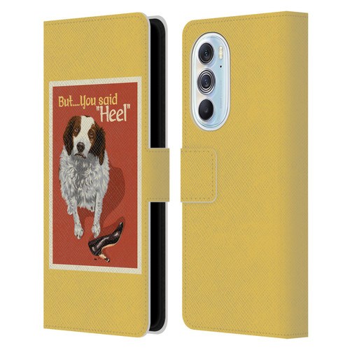 Lantern Press Dog Collection But You Said Leather Book Wallet Case Cover For Motorola Edge X30