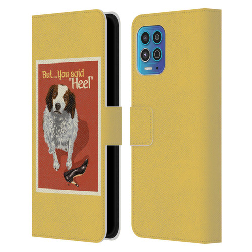 Lantern Press Dog Collection But You Said Leather Book Wallet Case Cover For Motorola Moto G100