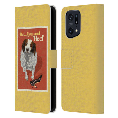 Lantern Press Dog Collection But You Said Leather Book Wallet Case Cover For OPPO Find X5 Pro