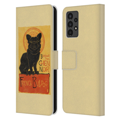Lantern Press Dog Collection French Bulldog Leather Book Wallet Case Cover For Samsung Galaxy A13 (2022)