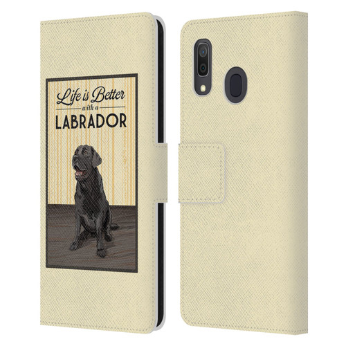 Lantern Press Dog Collection Labrador Leather Book Wallet Case Cover For Samsung Galaxy A33 5G (2022)