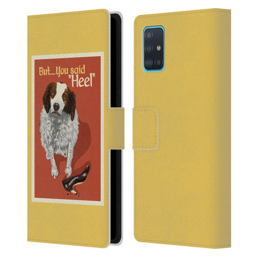 Lantern Press Dog Collection But You Said Leather Book Wallet Case Cover For Samsung Galaxy A51 (2019)
