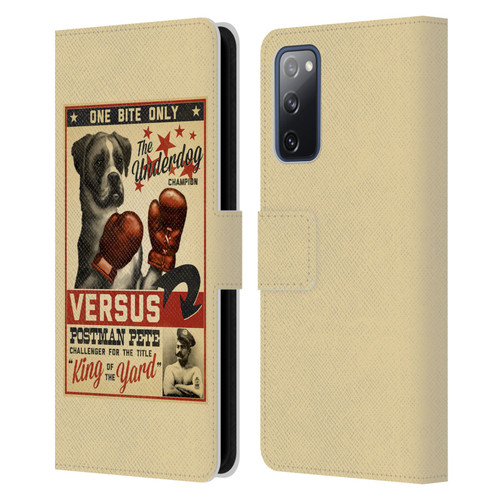 Lantern Press Dog Collection Versus Leather Book Wallet Case Cover For Samsung Galaxy S20 FE / 5G