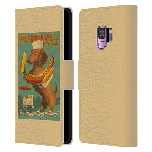 Lantern Press Dog Collection Frankie's Leather Book Wallet Case Cover For Samsung Galaxy S9