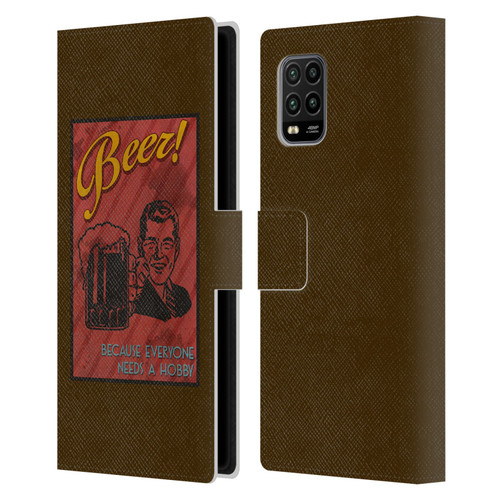 Lantern Press Man Cave Masculine Leather Book Wallet Case Cover For Xiaomi Mi 10 Lite 5G