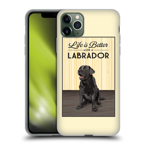 Lantern Press Dog Collection Labrador Soft Gel Case for Apple iPhone 11 Pro Max