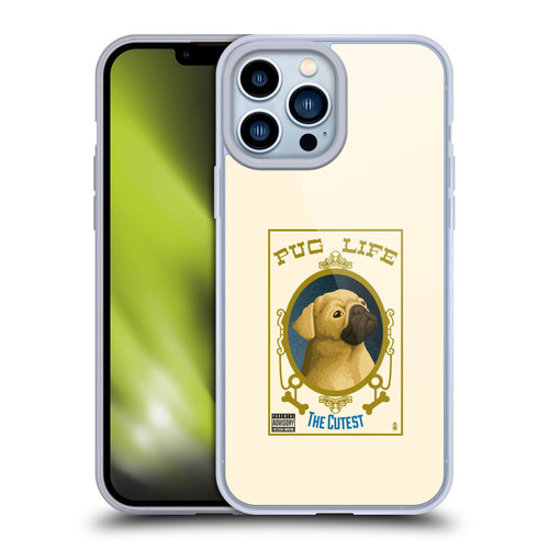 Lantern Press Dog Collection Pug Life Soft Gel Case for Apple iPhone 13 Pro Max